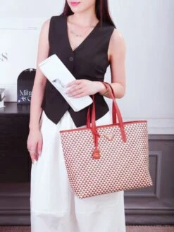 PRDA Logo Leather Tote Bag(Prda Logo Leather Tote Bag) -Best Household Items product name 4914244