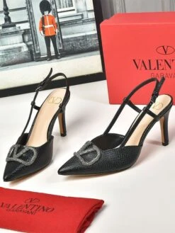 Valentino Vlogo Leather Slingback Pumps(Valentino Vlogo Leather Slingback Pumps) -Best Household Items product name 4969267