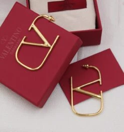 Vlogo Signature Metal Earrings By Valentino(Vlogo Signature Metal Earrings By Valentino)
