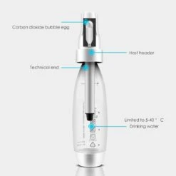 Portable Soda Maker With Handle (Includes Extra 10 Capsules)(Carbonated Soda Sparkling Water Maker) -Best Household Items product name 5116000