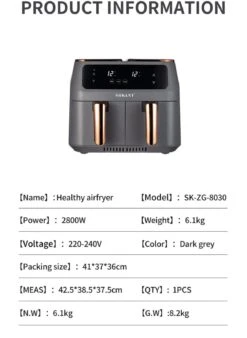 Sokany Dual Use Air Fryer(Sokany Dual Use Air Fryer) -Best Household Items product name 5148557