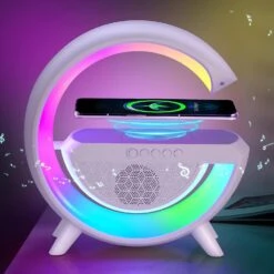 Wireless Charger Atmosphere Lamp - A Multi-functional Marvel Of LED Bluetooth Speaker, Desk Lamp, And RGB Night Light In UAE(Wireless Charger Atmosphere Lamp A Multi Functional Marvel Of Led Bluetooth Speaker Desk Lamp And Rgb Night Light In Uae) -Best Household Items product name 5256636