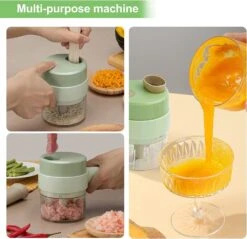 Electric Vegetable Cutter Set | Handheld Electric Cutter(Handheld Electric Vegetable Cutter Set) -Best Household Items product name 5506989