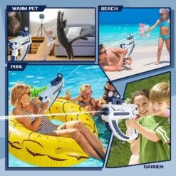 : Water Gun Toy For Kids NIBEMINENT Electric Automatic High Pressure Strong Toys Water Gun, Cool Appearance Large Capacity Fast Firing Speed Long Range(2 COLORS)(Water Gun Toy For Kids Nibeminent Electric Automatic High Pressure Strong Toys Water Gun Cool Appearance Large Capacity Fast Firing Speed Long Range2 Colors) -Best Household Items product name 5547047