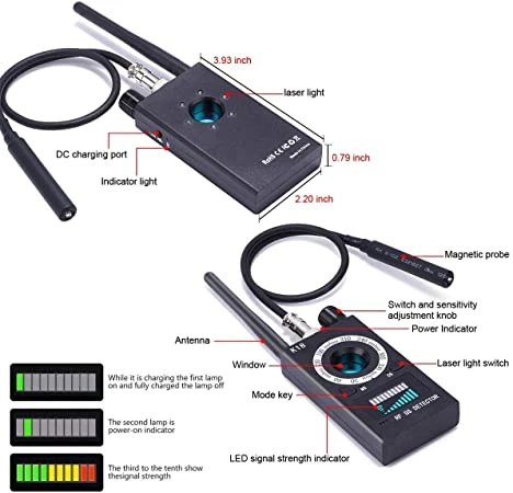 Anti-Spy Detector For Listening GPS Tracker Device With Vibration(Anti Spy Detector For Listening Gps Tracker Device With Vibration) 7 Anti-Spy Detector For Listening GPS Tracker Device With Vibration(Anti Spy Detector For Listening Gps Tracker Device With Vibration) - Image 5