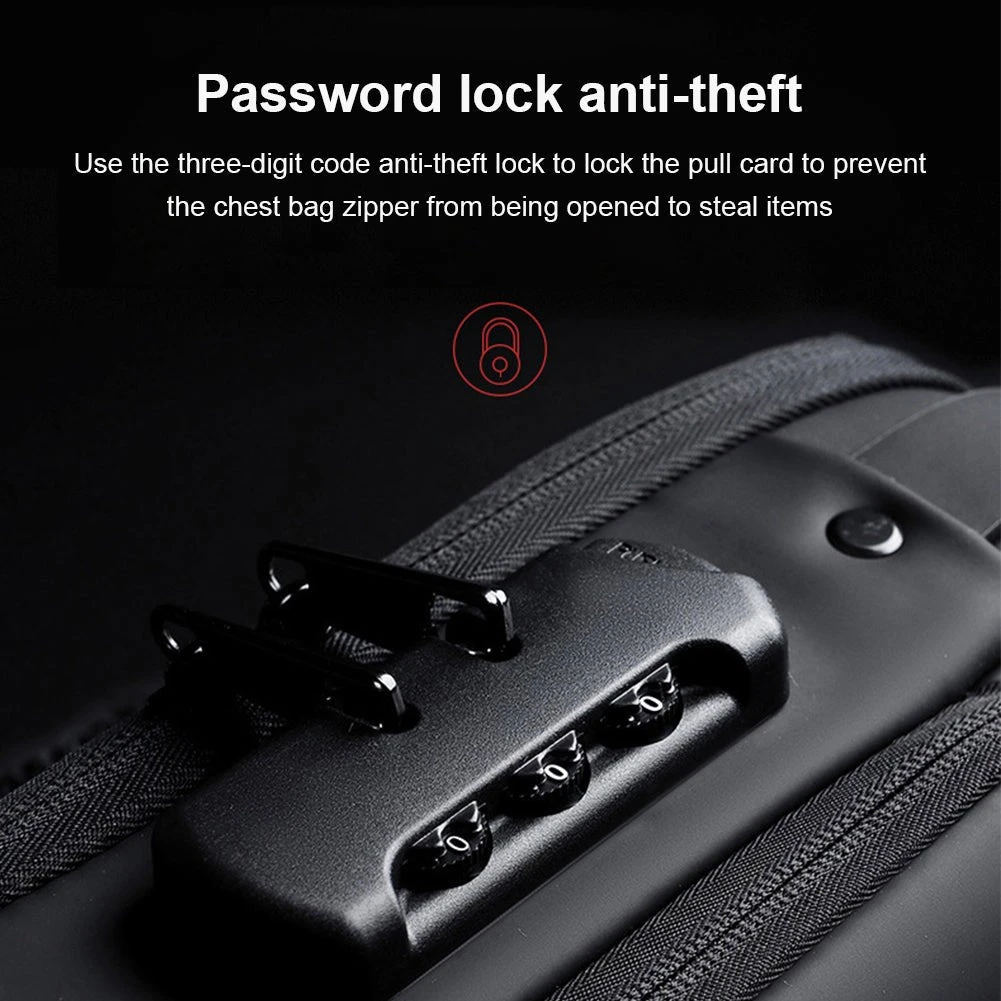 Sling Bag | Portable Chest Crossbody Anti-Theft Bag With Charging Port In UAE(Anti Theft Chest Sling Cross Body Bag) 10 Sling Bag | Portable Chest Crossbody Anti-Theft Bag With Charging Port In UAE(Anti Theft Chest Sling Cross Body Bag) - Image 8