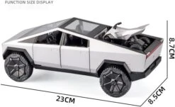 Tesla Cybertruck Pickup With Motorcycle Alloy Car Model Diecast Toy Vehicle Sound And Light Simitation Cars Model Toys Gift(Tesla Cybertruck Pickup With Motorcycle Alloy Car Model Diecast Toy Vehicle Sound And Light Simitation Cars Model Toys Gift) -Best Household Items product name 6095044