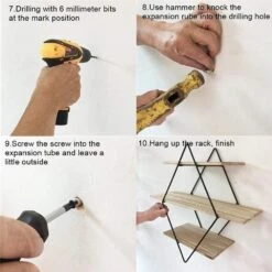 Iron Wooden Wall Mounted Book Storage Rack(Iron Wooden Wall Mounted Book Storage Rack) -Best Household Items product name 6123444