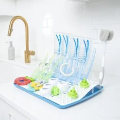 Natural Flow Folding Drying Rack In Blue - A Perfect Blend Of Style And Functionality! Explore The Latest In Dish Drying Solutions(Natural Flow Folding Drying Rack In Blue A Perfect Blend Of Style And Functionality Explore The Latest In Dish Drying Solutions) -Best Household Items product name 6142482
