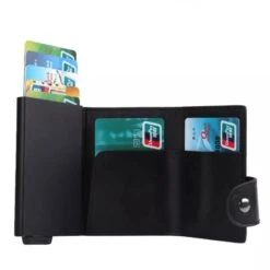 Aluminum Alloy Leather Cards Holder(Aluminum Alloy Leather Wallet) -Best Household Items product name 6228308