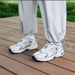 New Balance Ivory Mesh Low-top Running Sneakers(New Balance Ivory Mesh Low Top Running Sneakers) -Best Household Items product name 6340976