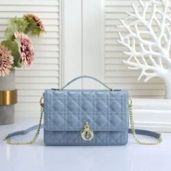 CD Dioramour Top Handle Shiny Leather Bag 24cm(Cd Dioramour Top Handle Shiny Leather Bag) -Best Household Items product name 6539678