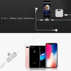 2 In 1 IPhone Jack Converter(2 In 1 Iphone Jack Converter)