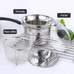 Stainless Steel Steamer Pot Cookware(Stainless Steel Steamer Pot) -Best Household Items product name 6737021