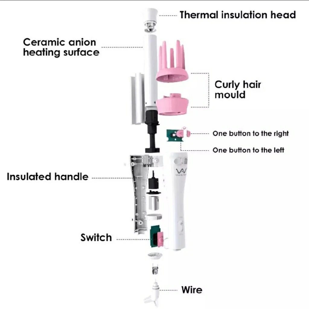 Vivid & Vogue ProfessionalCeramic Hair Curler(Vivid Vogue Professional Ceramic Hair Curler) 6 Vivid & Vogue ProfessionalCeramic Hair Curler(Vivid Vogue Professional Ceramic Hair Curler) - Image 4