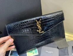 YSL Uptown Pouch In Crocodile Leather(Ysl Uptown Pouch In Crocodile Leather) -Best Household Items product name 6898377