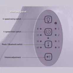 Baby Cradle | Baby Crib Cradle | Adjustable Portable Baby Electric SwingRocking Chair(Baby Electric Swing Cradle) -Best Household Items product name 6925457