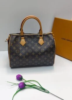 Speedy Leather Bag By LV 30cm(Speedy Leather Bag By Lv 30cm)