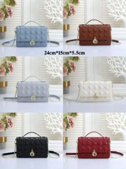 CD Dioramour Top Handle Shiny Leather Bag 24cm(Cd Dioramour Top Handle Shiny Leather Bag) -Best Household Items product name 7216615