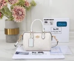 Signature Canvas Rowan Satchel Bag By Coach(Signature Canvas Rowan Satchel Bag By Coach 1) -Best Household Items product name 7217306