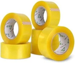 Clear Packing Tape, Strong Heavy Duty Packaging Tape For Sealing Parcel Boxes, Moving Boxes Houses, Large Postal Bags, Office Supplies (Pack Of 6)(Clear Packing Tape)