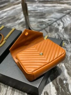 𝐒𝐍𝐓 𝐋𝐀𝐑𝐍𝐓 Saint Paris Black Matelasse Leather Large College Cassandre Flap Bag(𝐒𝐍𝐓 𝐋𝐀𝐑𝐍𝐓 Black Matelasse Leather Large College Top Handle Bag) -Best Household Items product name 7434729