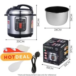 Electric Pressure Cooker With Multifunctions(Dessini Multifunction Electric Pressure Cooker) -Best Household Items product name 7567161