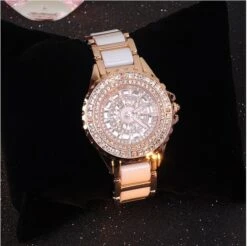 Rhinestone Watch Women Gold Watch(Luxury Rhinestone Watch Women Gold Watch) -Best Household Items product name 7610403