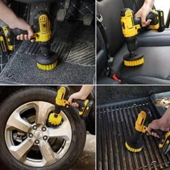 Drill Machine Brsuh Attachment(Power Scrubber Brush Set Yellow) -Best Household Items product name 7639677