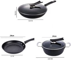 Kitchen Cookware Set (Black)(Kitchen Cookware Set Black) -Best Household Items product name 7706587