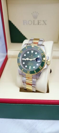 Automatic Submarine Two Tone Silver & Gold Watch 41mm(Automatic Submarine Two Tone Steel Gold Black Dial Watch 41mm) -Best Household Items product name 7738558