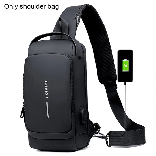 Sling Bag | Portable Chest Crossbody Anti-Theft Bag With Charging Port In UAE(Anti Theft Chest Sling Cross Body Bag) 9 Sling Bag | Portable Chest Crossbody Anti-Theft Bag With Charging Port In UAE(Anti Theft Chest Sling Cross Body Bag) - Image 7