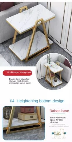 Luxury Double Layer Table(Luxury Double Layer Marble Table) -Best Household Items product name 7780386