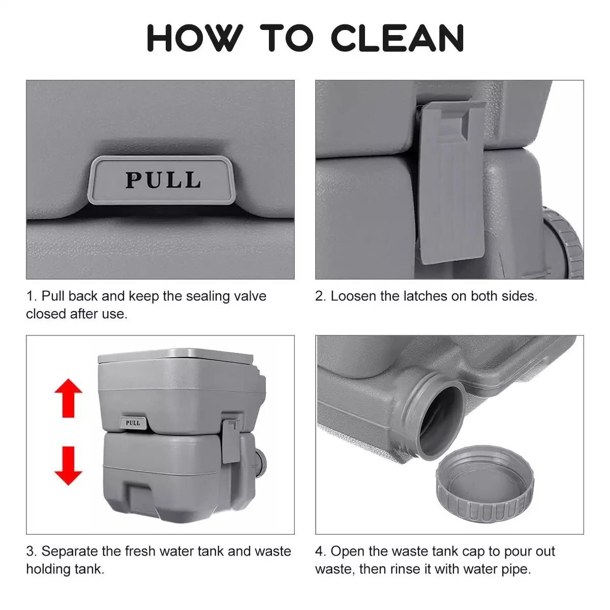 Portable Toilet Seat Outdoor Travel Camping(Portable Toilet Seat Outdoor Travel Camping) 5 Portable Toilet Seat Outdoor Travel Camping(Portable Toilet Seat Outdoor Travel Camping) - Image 3