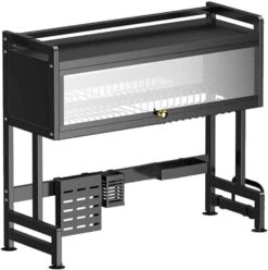 Dish Drainer Rack Over Sink,Over The Sink Dish Drying Rack Adjustable，for Quick And Efficient Drying (81*83*28)(Over The Sink Dish Drying Stand With Door) -Best Household Items product name 8072418