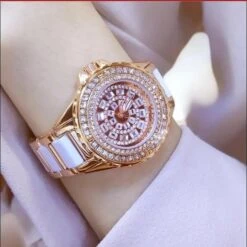 Rhinestone Watch Women Gold Watch(Luxury Rhinestone Watch Women Gold Watch) -Best Household Items product name 8107453