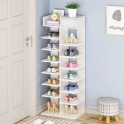 Shoe Rack Double Rowwith Stackable, Large Capacity, And Freestanding Storage. Different Colors(Shoe Rack Double Row With Stackable Large Capacity And Freestanding Storage Different Colors) -Best Household Items product name 8141286