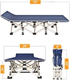 Folding Bed For Outdoor Camping & Picnic (Grey)(Folding Bed For Outdoor Camping Picnic) -Best Household Items product name 8147284