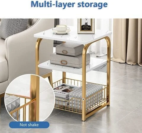 Countertop Bedside End Table(Marble Countertop Bedside End Table) 7 Countertop Bedside End Table(Marble Countertop Bedside End Table) - Image 5