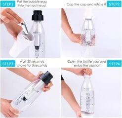 Portable Soda Maker With Handle (Includes Extra 10 Capsules)(Carbonated Soda Sparkling Water Maker) -Best Household Items product name 8271759