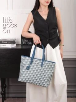 PRDA Logo Leather Tote Bag(Prda Logo Leather Tote Bag) -Best Household Items product name 8342834