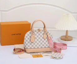 LV Alma Damier Canvas Leather Bag(Lv Alma Damier Canvas Bag) -Best Household Items product name 8388092
