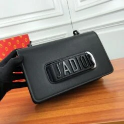 𝐃 Black Leather J’adior Flap Chain Bag(𝐃 Black Leather J Adior Flap Shoulder Bag) -Best Household Items product name 8627326