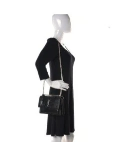 𝐒𝐍𝐓 𝐋𝐀𝐑𝐍𝐓 Calfskin Crocodile Embossed 23 CM(𝐒𝐍𝐓 𝐋𝐀𝐑𝐍𝐓 Calfskin Crocodile Embossed 23 Cm) -Best Household Items product name 8840578