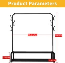 ClothingRack With Top Rod, Lower Storage(Clothing Rack With Top Rod Lower Storage) -Best Household Items product name 8948907
