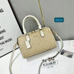 Signature Canvas Rowan Satchel Bag By Coach(Signature Canvas Rowan Satchel Bag By Coach) -Best Household Items product name 8963891 1