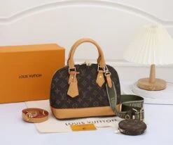LV Alma Damier Canvas Leather Bag(Lv Alma Damier Canvas Bag)