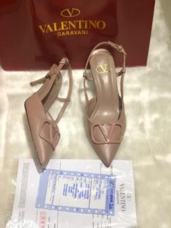 Valentino Vlogo Leather Slingback Pumps(Valentino Vlogo Leather Slingback Pumps) -Best Household Items product name 9103333