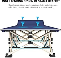 Folding Bed For Outdoor Camping & Picnic (Grey)(Folding Bed For Outdoor Camping Picnic) -Best Household Items product name 9352939