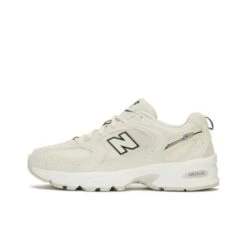 New Balance Ivory Mesh Low-top Running Sneakers(New Balance Ivory Mesh Low Top Running Sneakers) -Best Household Items product name 9398842